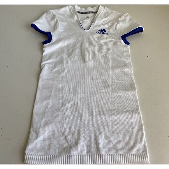 Adidas Techfit Primeknit Football Jersey Men’s Sz M White Compression Fit NO TAG - Picture 1 of 12
